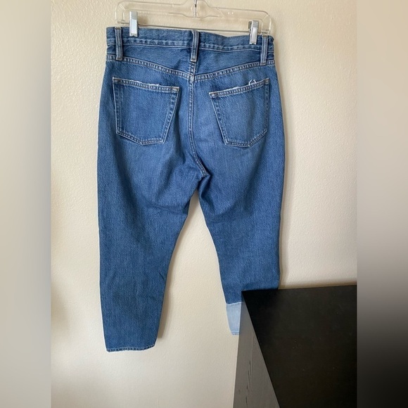 FRAME Denim Le Original patchwork boyfriend jeans Blue Size 29 Relaxed Fit - Picture 3 of 11